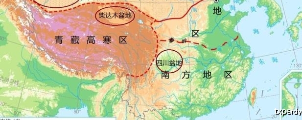 中国四大盆地地图位置