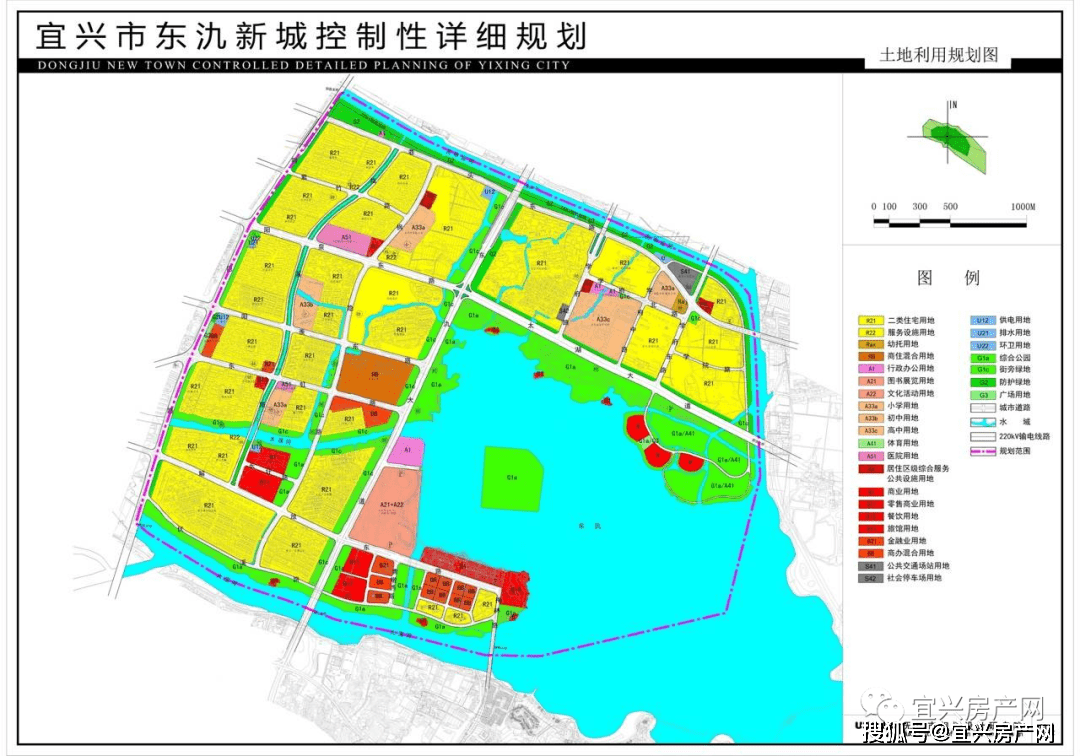 东氿新城规划图 一份规划,一片崛起.