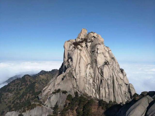 安徽5a级景区天柱山擎天一柱古南岳