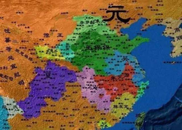 1, 1359年的朱元璋,尽管拥有十万兵力,但是占有的地盘仍然很少,而且