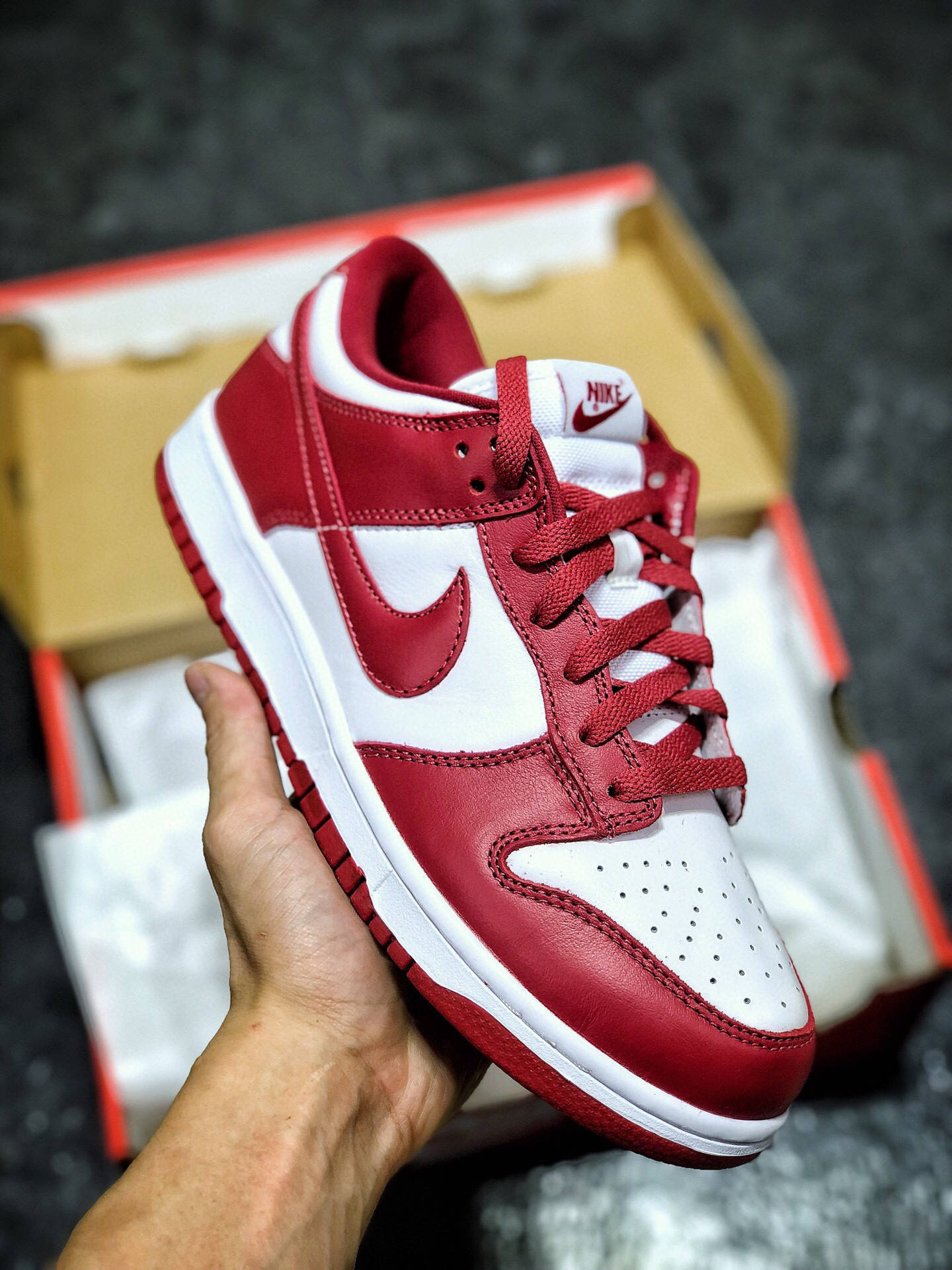 耐克nike dunk low st.jhons 白红运动板鞋