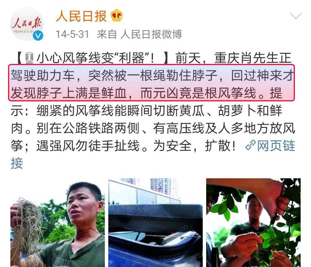 「风筝」放风筝的危险你知道多少？小心玩乐变“完了”！