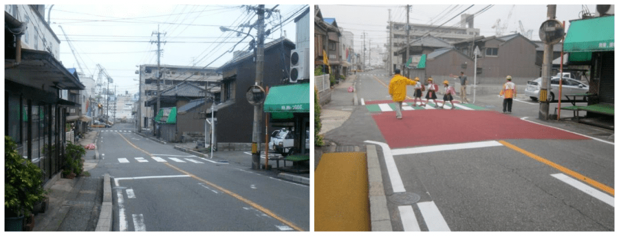 原创日本如何有效抑制交叉口车速 保障通学,生活道路安全?