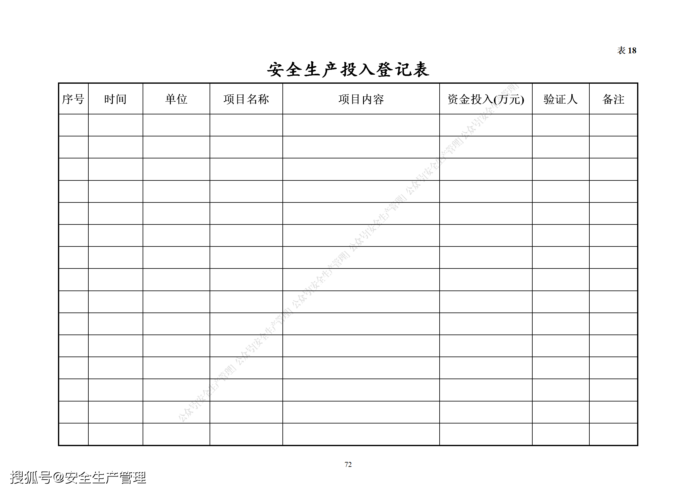 2020年企业安全生产管理台账参考样式全