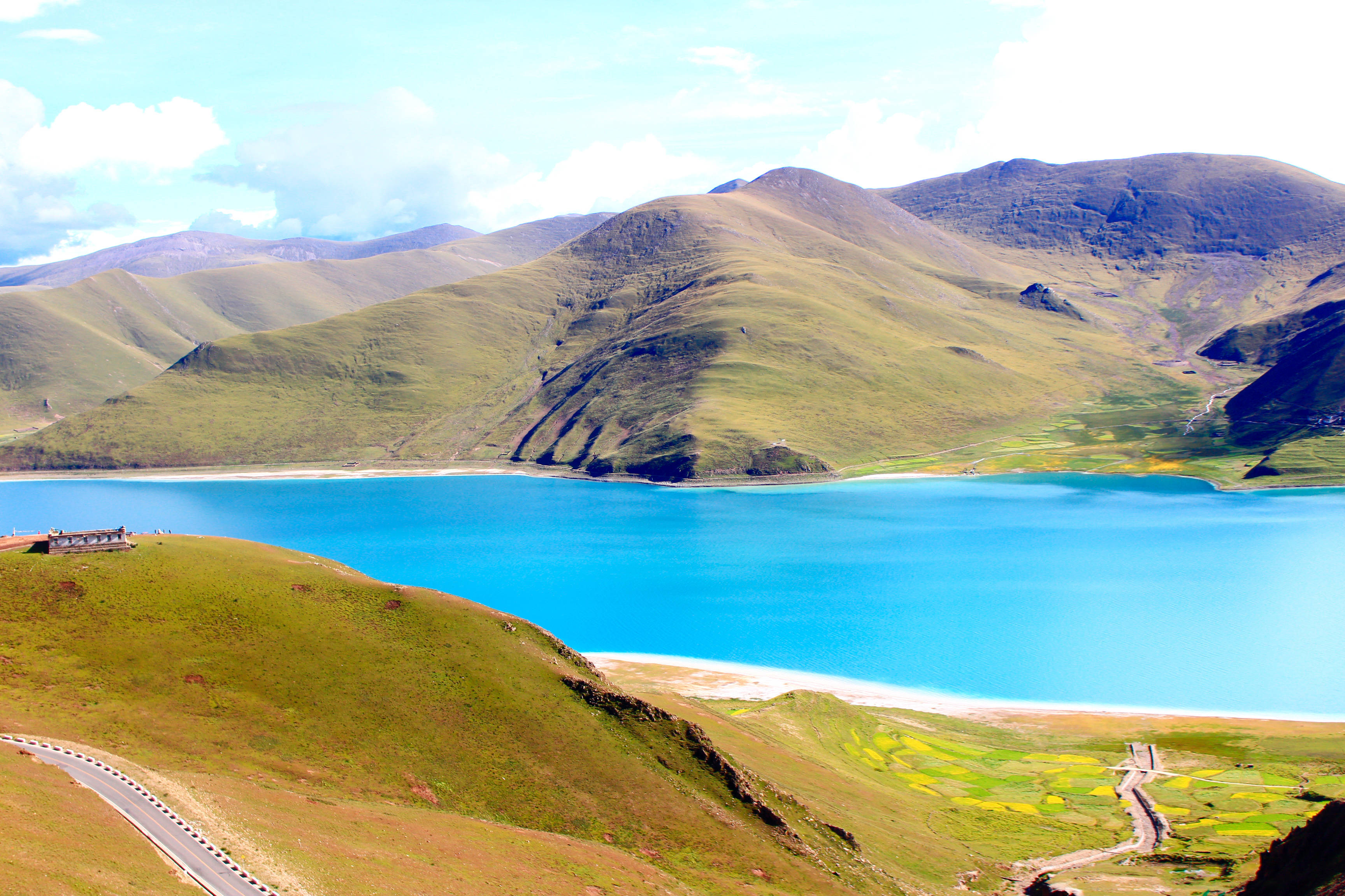 西藏羊卓雍错羊湖