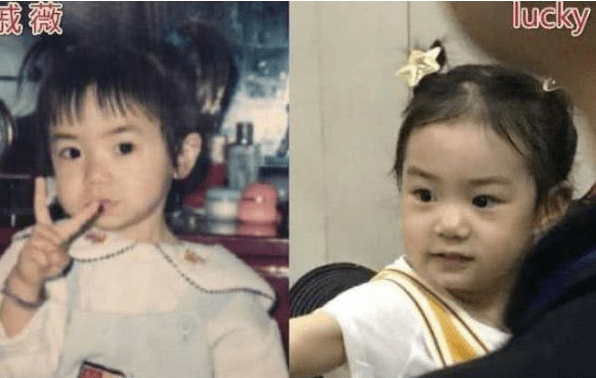 原创基因有多强大？戚薇和女儿堪称“复制粘贴”，网友：一模一样