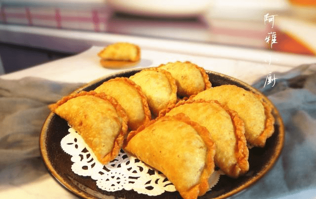 河南美食炸菜角的家常做法,详细讲解和面技巧,出锅金黄酥脆