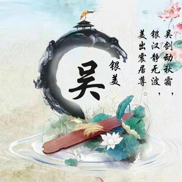 你该换个微信头像了,超美中国风山水笔墨姓氏头像,不负画中美景