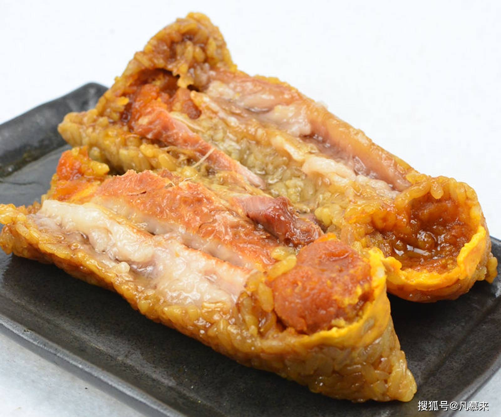 梅干踩肉粽
