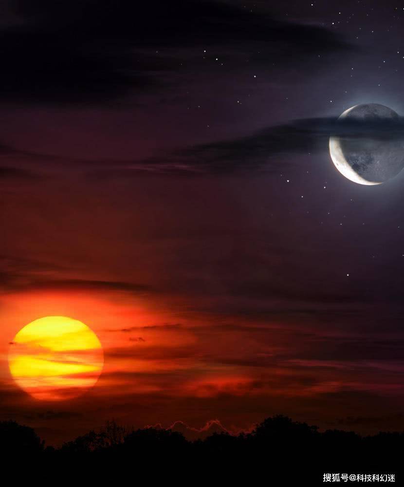 原创如何同时看到太阳和月亮?