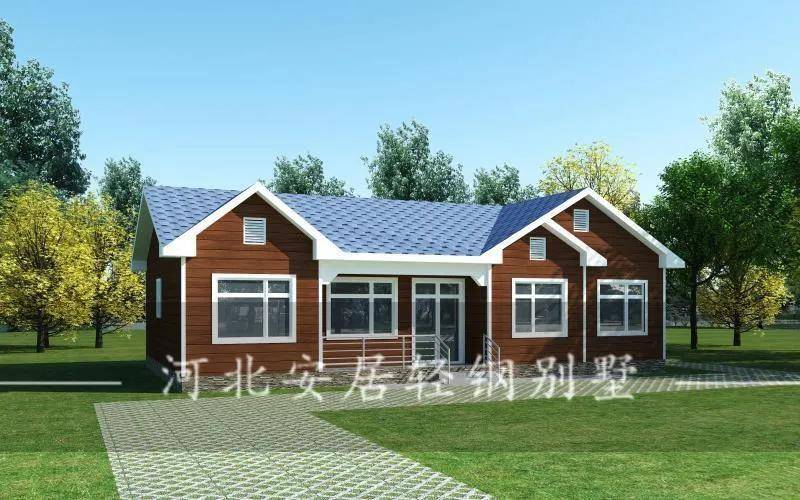 轻钢别墅户型基础信息:开间15.26米 进深9.26米建筑全面积:158.