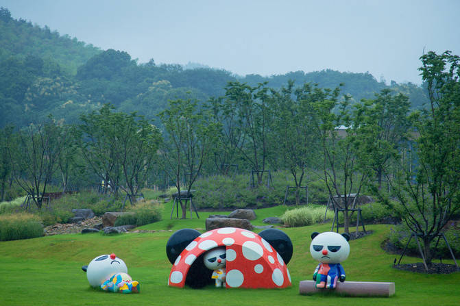 原创雨过天晴,田博园上渚山奇幻谷别有一番天地