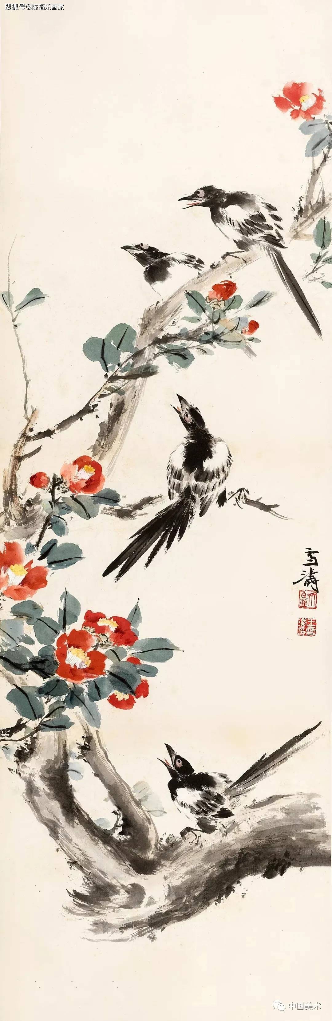 王雪涛高清花鸟百图_王梦白