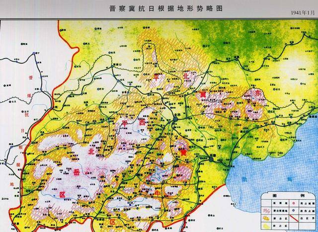 部队留在五台山地区开辟了第一块敌后抗日根据地-晋察冀抗日根据地