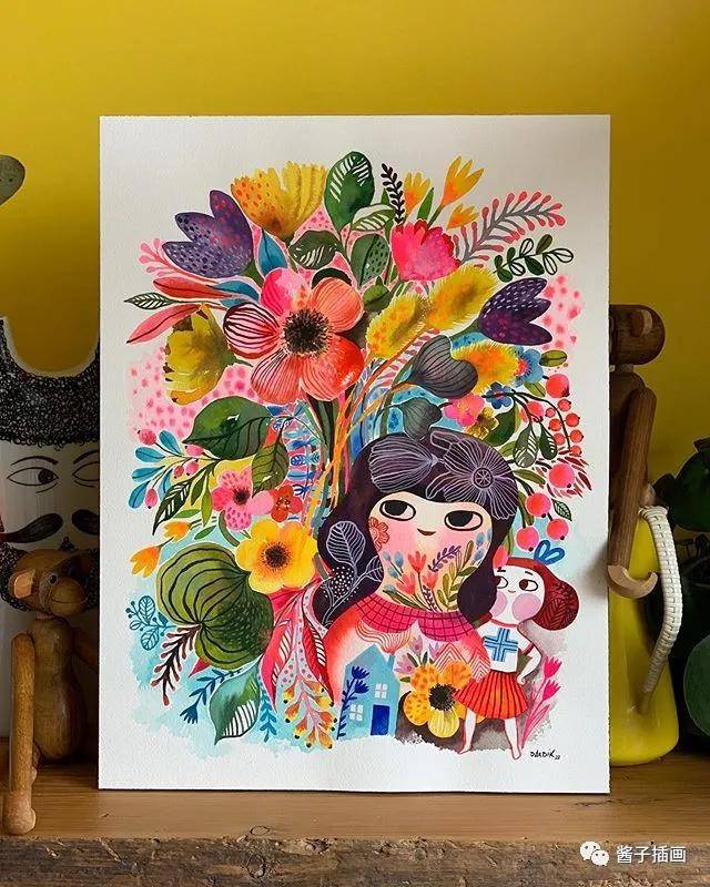 【插画】helen dardik:色彩斑斓的儿童装饰画