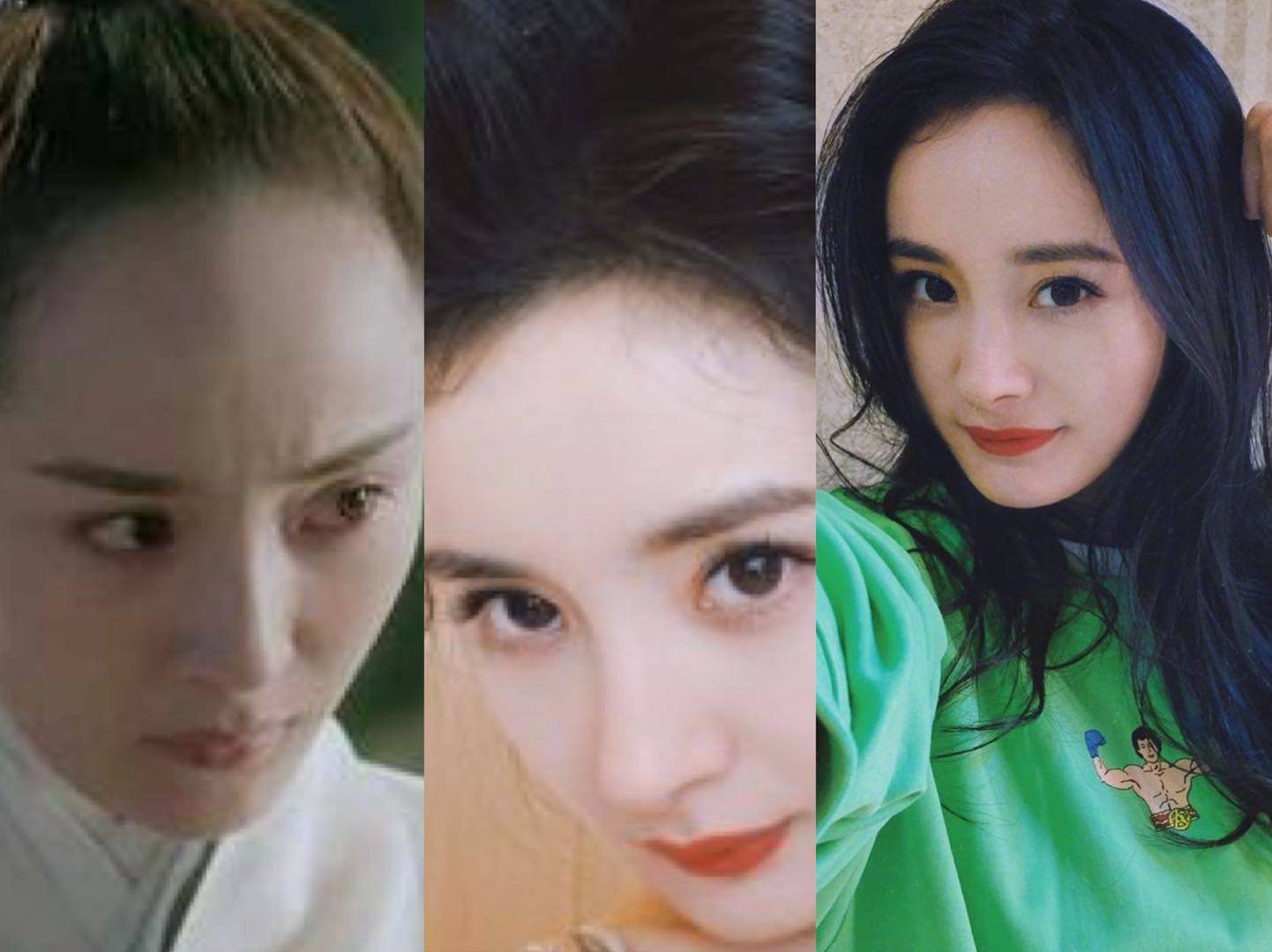 后移|鞠婧祎高发际线曝光,杨幂被质疑植发,她们二十多岁发际线堪忧