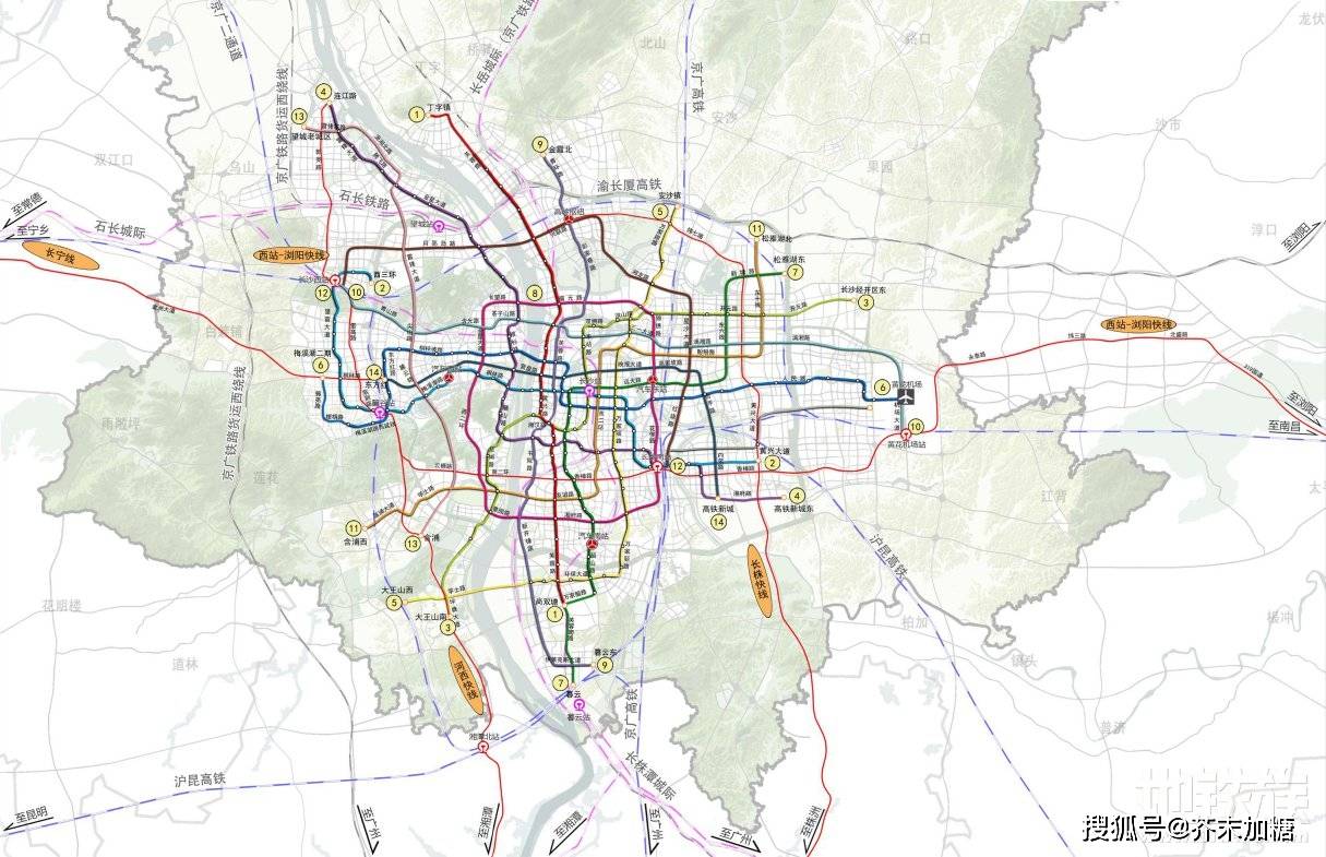 长沙市城市轨道交通第三期建设规划(2016-2022)