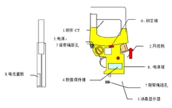 超大口径数字钳形漏电电流表mcl3000d