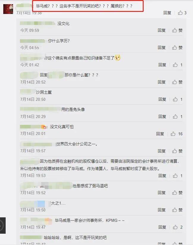 某网友评论"名字是属