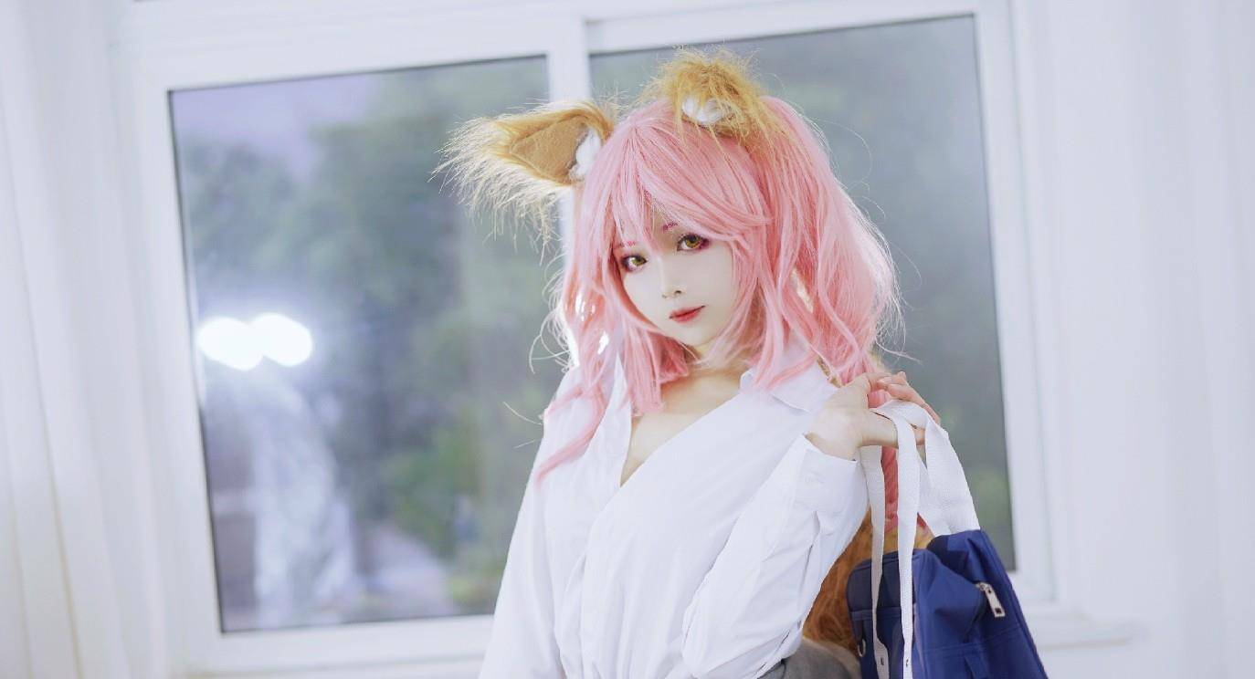 《fgo》玉藻前cos ,"master,你喜欢陪小玉上学么?