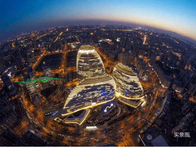 图:望京soho夜景