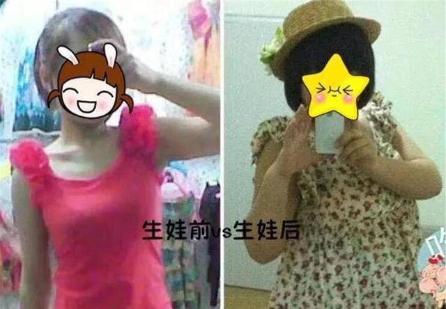 原创一组女性生孩子前后对比图,差别判若两人,女人太不容易了