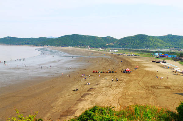 "华东第一滩"鹿栏晴沙,为何旅游专线车只是季节性开通,沙质还像污泥