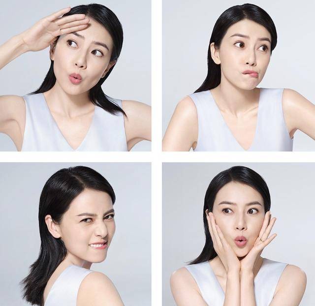 40岁高圆圆出席活动,造型青春洋溢,但法令纹抢