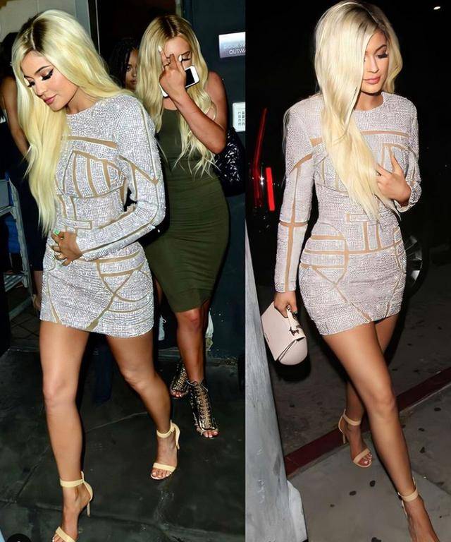 头发|太别致了！凯莉·詹娜换上BOB发型提前庆生，穿黑夹克霸气十足