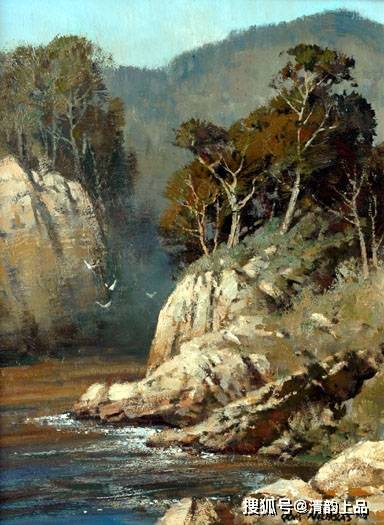 美国画家,汤姆·尼古拉斯,风景油画作品欣赏