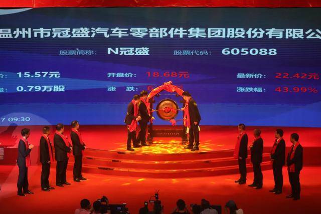 股份|原创冠盛股份上交所上市：市值36亿 周家儒妻儿均为美国籍