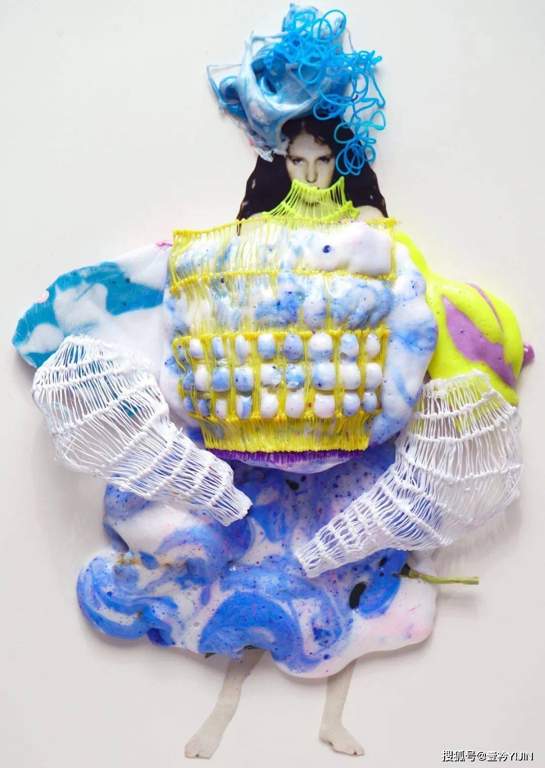 图片|新锐设计师 | 精神护士转行服装，创造出挂能着穿的炫彩服装