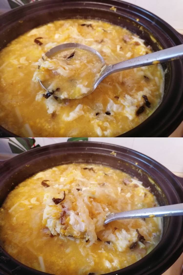 冬菇|做法简单，鲜美好吃玉米羹