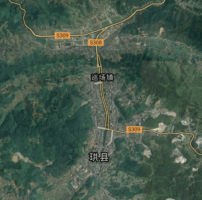 (珙县县城卫星图)
