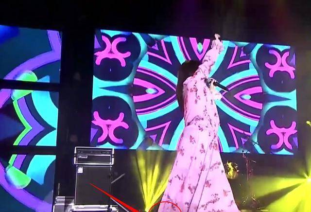 徐佳莹现身音乐节，挺着孕肚穿着高跟鞋卖力表演，徐妈妈小心点