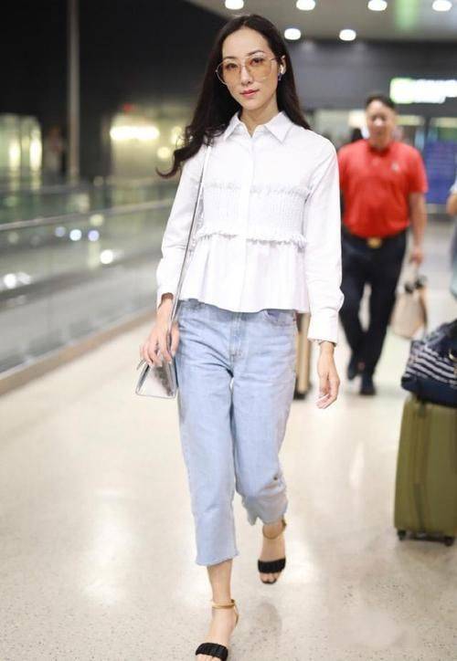 女神|韩雪露脐装很阳光，可惜身材给你脸蛋拖后腿，眼角皱纹很显老