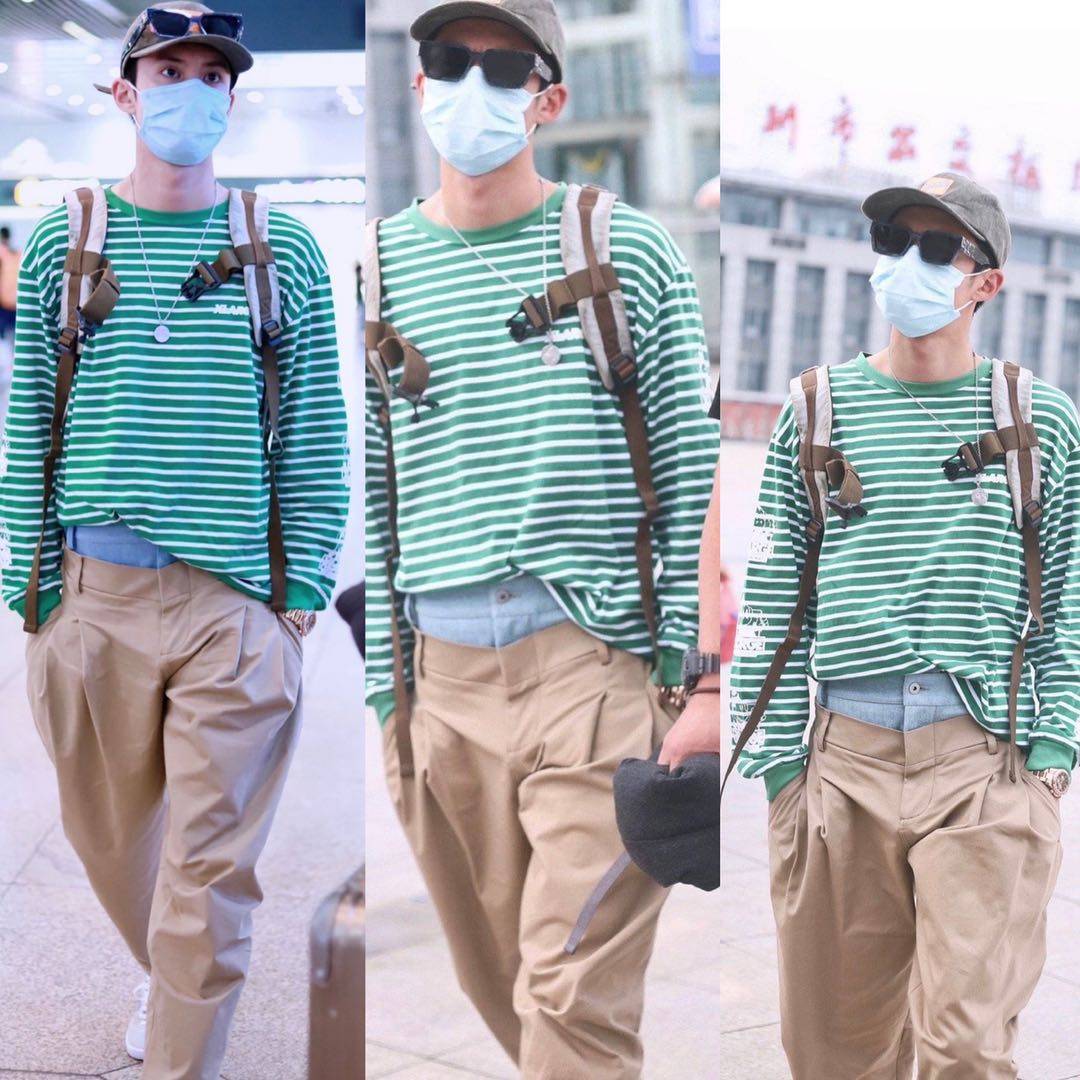 王鹤|明星时尚欣赏不来!王鹤棣撞王一博奇葩裤子,但没王一博辣眼睛