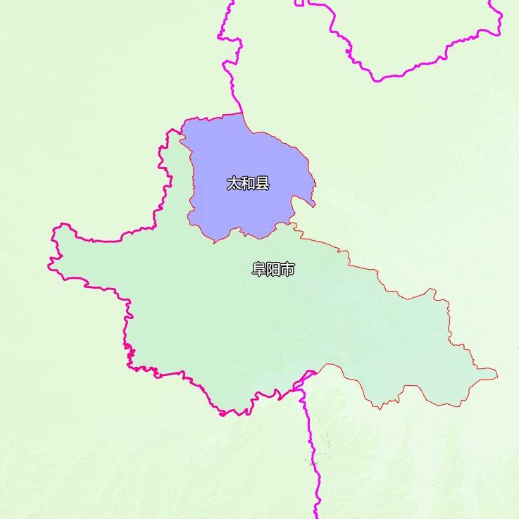 9张地形图快速了解安徽省阜阳各市辖区县市