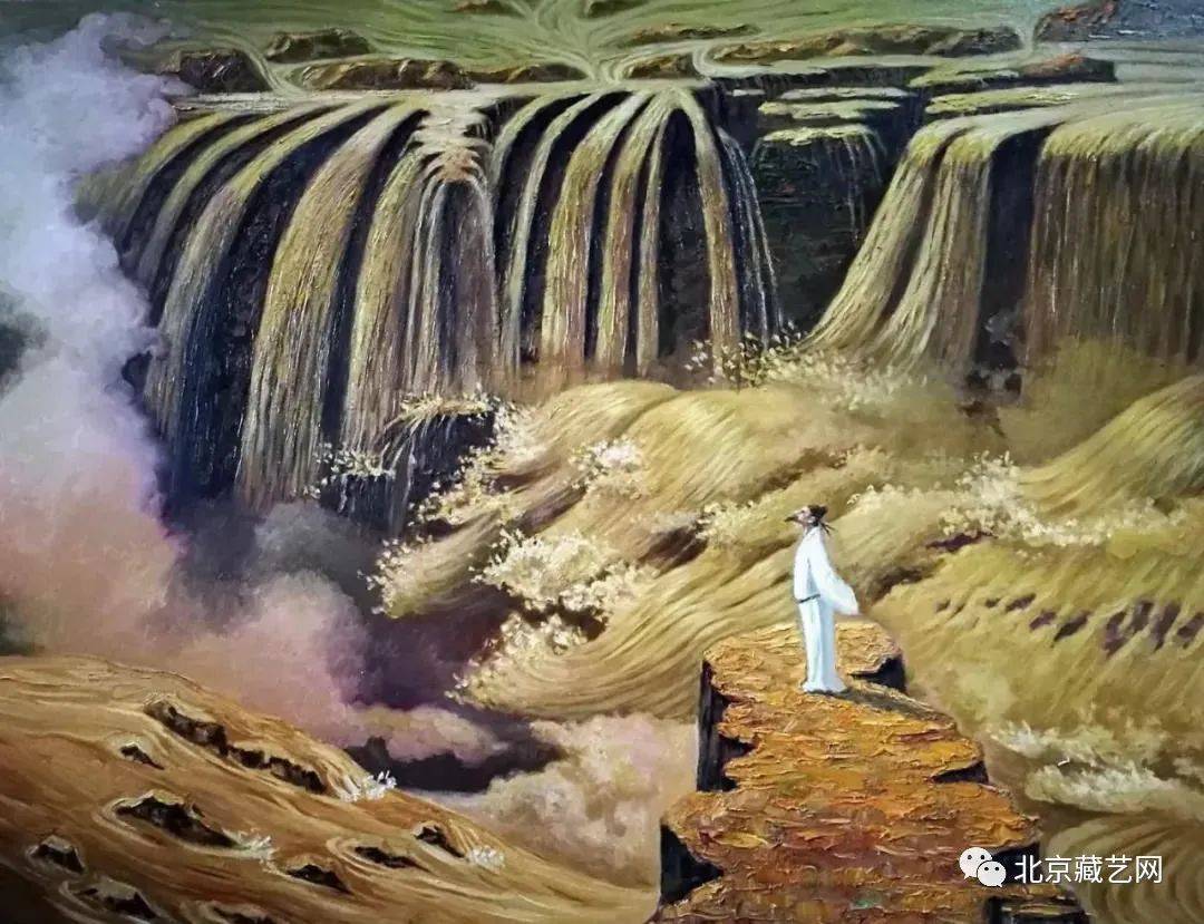 油画《黄河之水天上来》