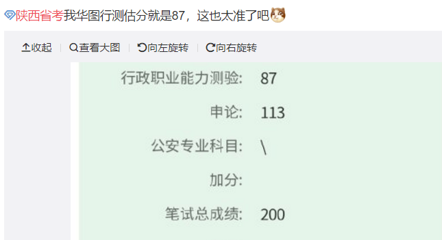 成绩|2020陕西省考笔试成绩已出！附历年进面分数线