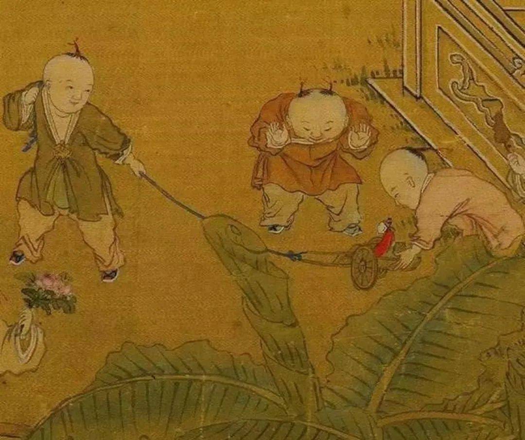 400年前的画,看看古代孩子玩的是什么,有的比现在还先进