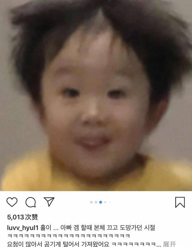 孩子|萝莉身住着大叔魂，还被妈妈穿成紫薯韩国3岁奶娃靠小肚子走红