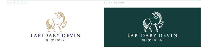 得文|得文宝石Logo设计——辅助线在轮廓抽象化上的应用