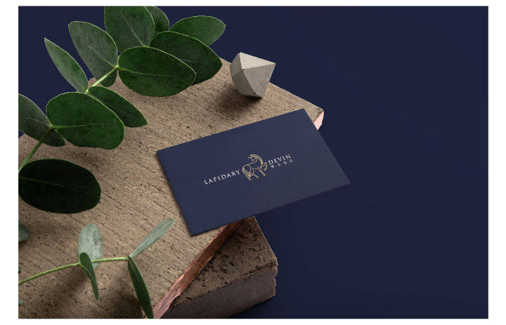 得文|得文宝石Logo设计——辅助线在轮廓抽象化上的应用