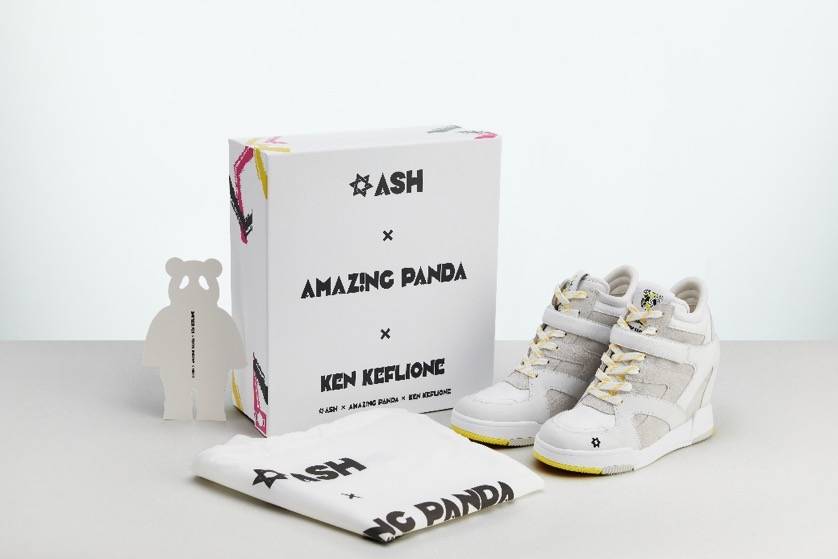 摇滚|ASH X AMAZING PANDA X KEN KEFLIONE 坡跟运动鞋复古回潮