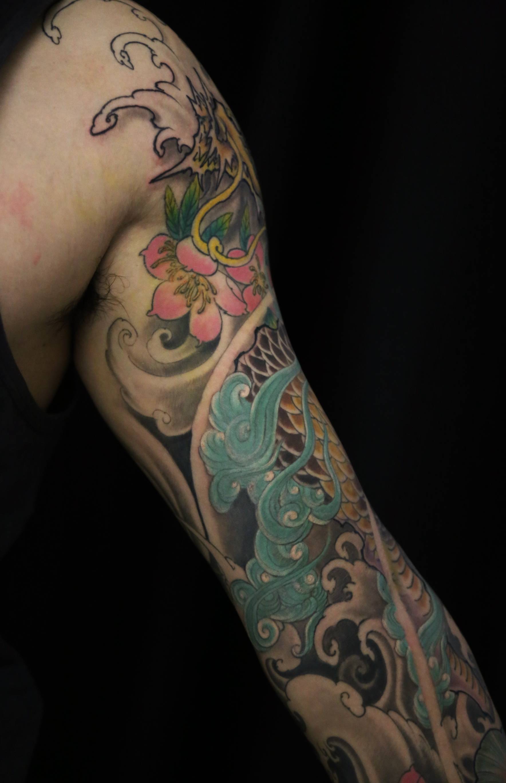 怎么选择麒麟纹身图案花臂麒麟纹身设计麒麟纹身手稿