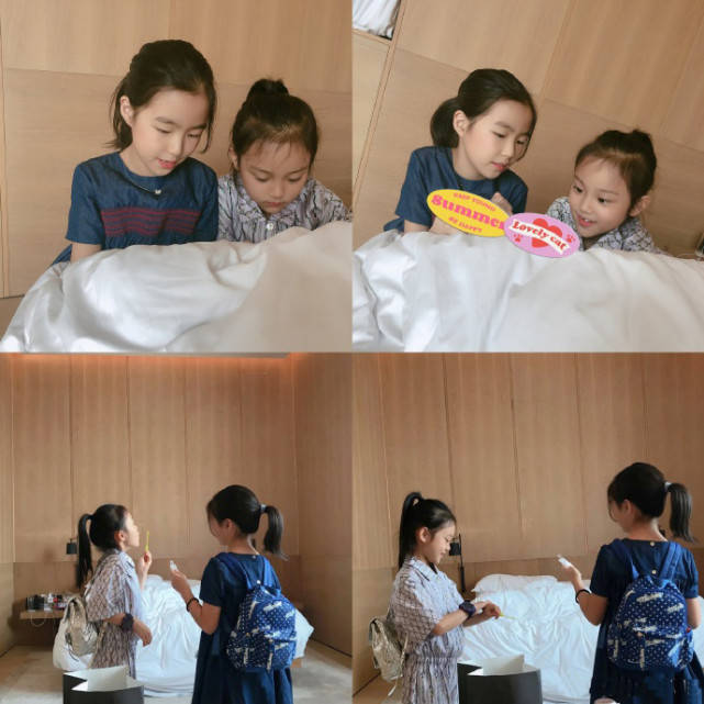 李小璐|原创李小璐女儿近照曝光，8岁甜馨长成气质小美女了，一字马坐姿抢镜