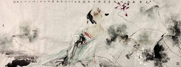 画家阳爱强—画风清新俊秀,意韵淡雅,墨色相宜,自成一味