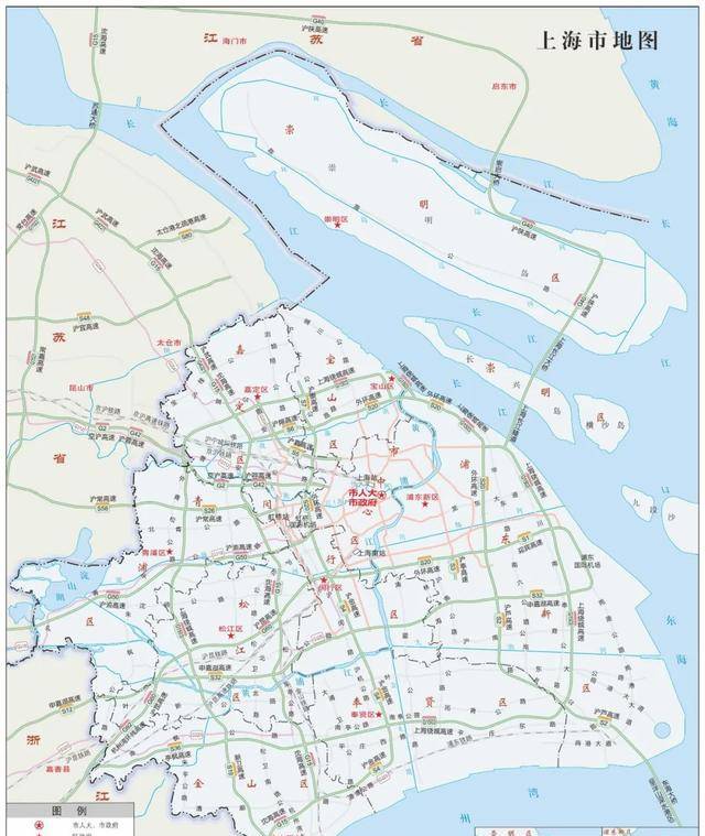 官宣!上海市区和16区标准地图在这里