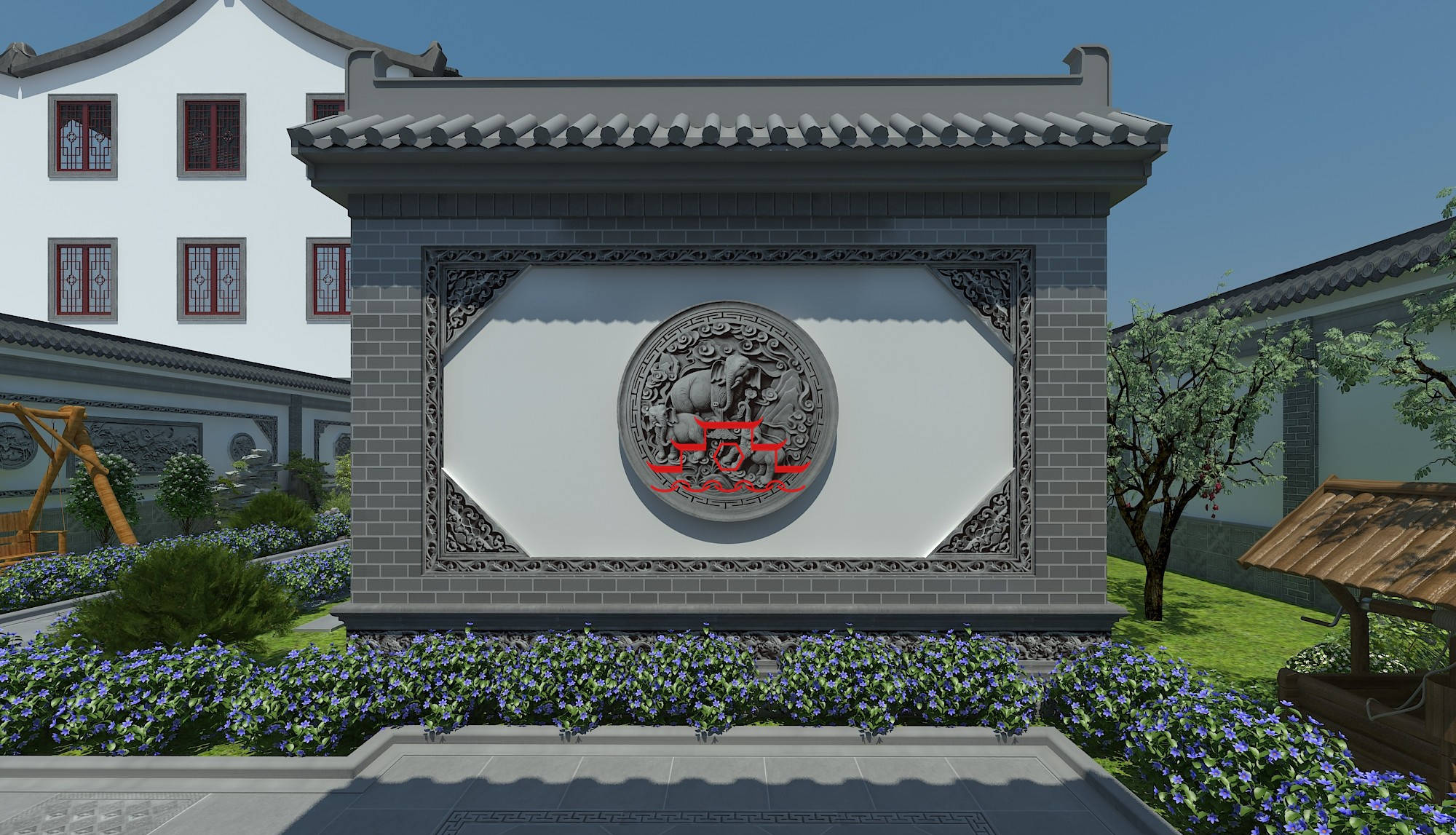 这家院子,从门外就给人留下极为深刻的印象.